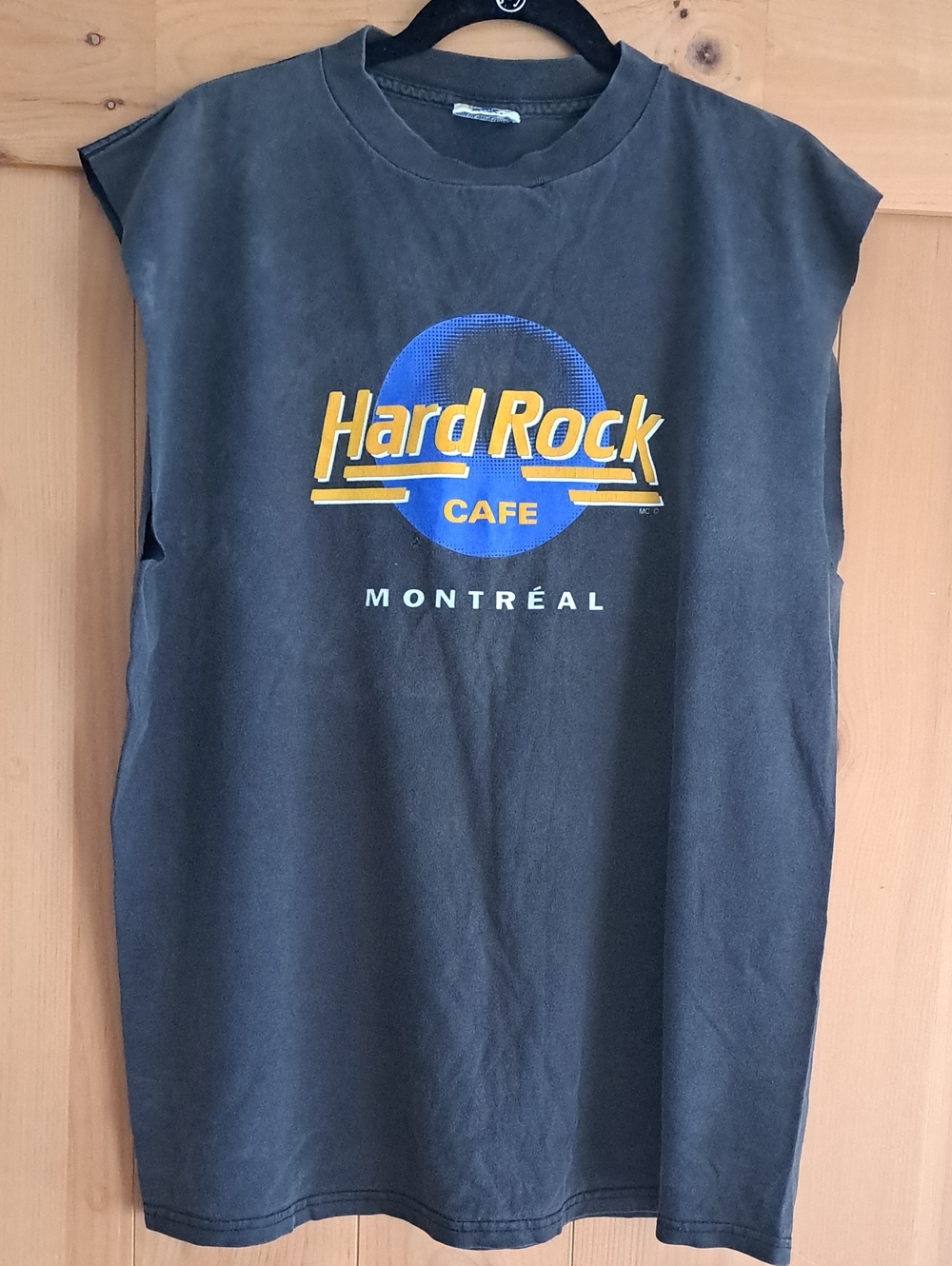 Vintage Mens Hard Rock Cafe Montreal Cut Off Tee Muscle Top Vintage Xl